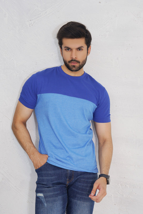 Blue Classic T-Shirt For Men