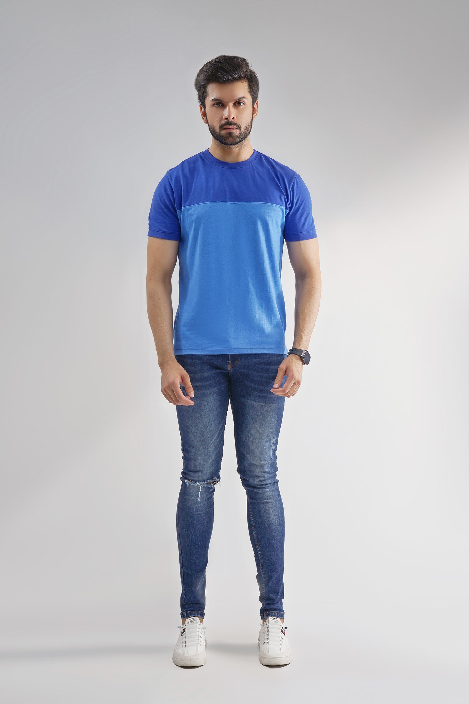 Blue Classic T-Shirt For Men