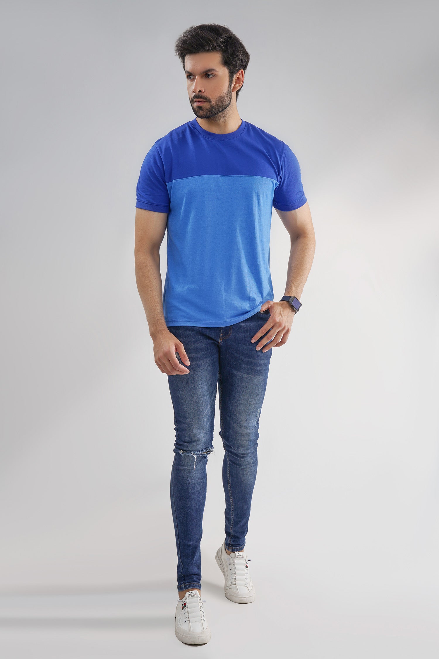 Blue Classic T-Shirt For Men