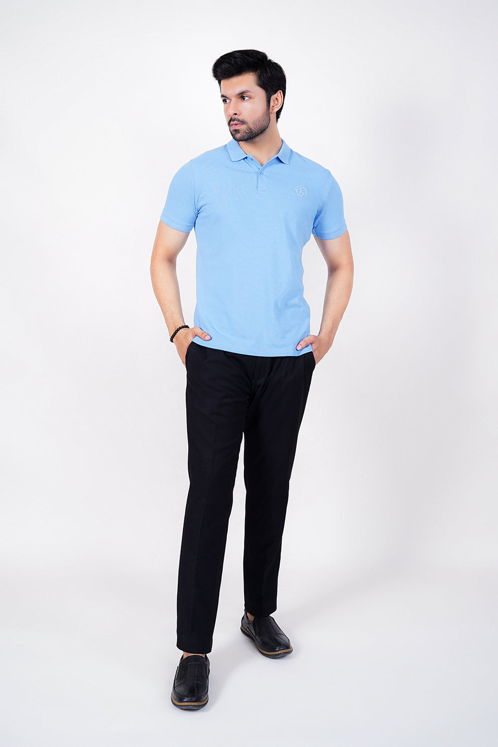 Sky-Blue Polo Shirt