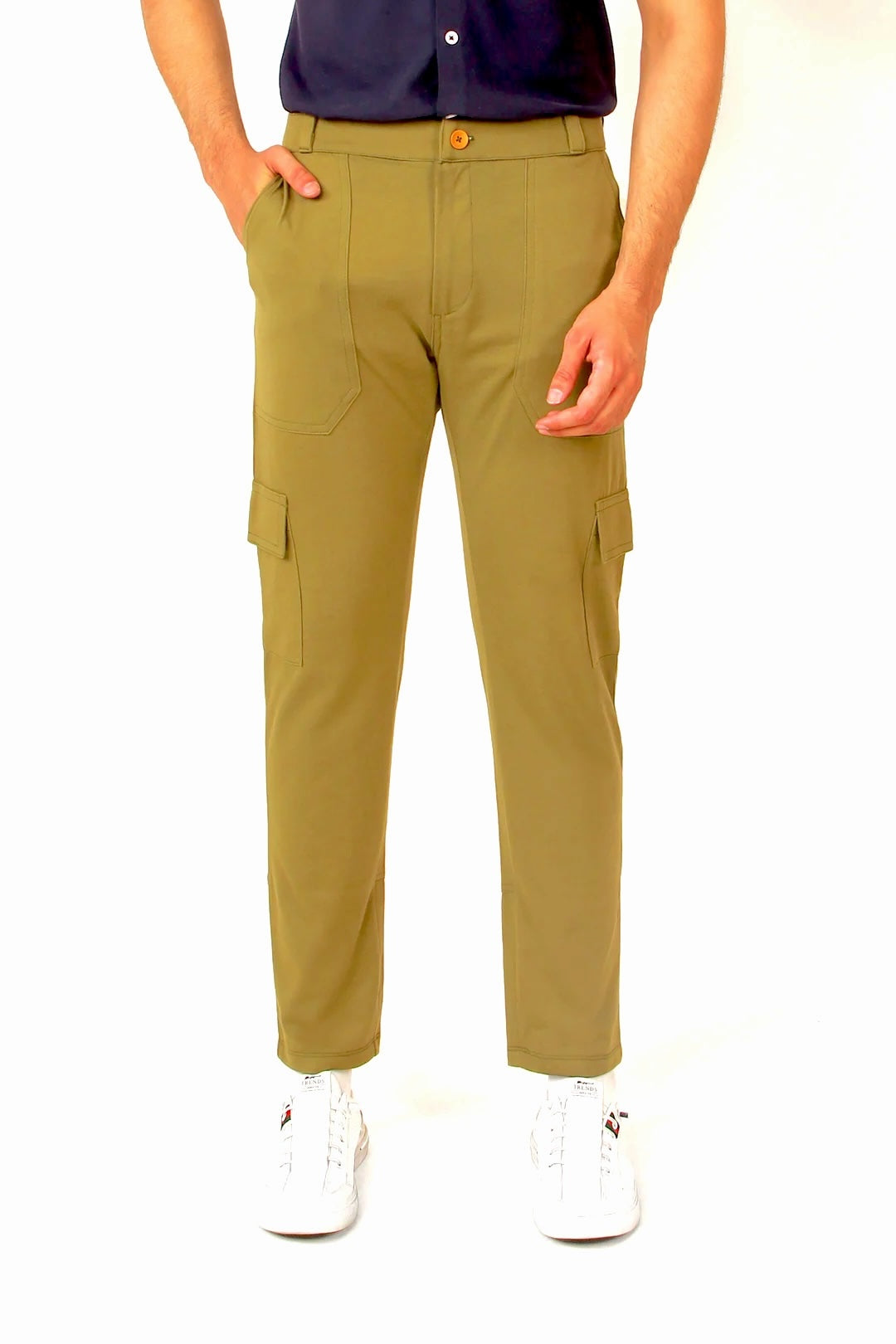 ADJUSTABLE WAIST CARGO PANTS