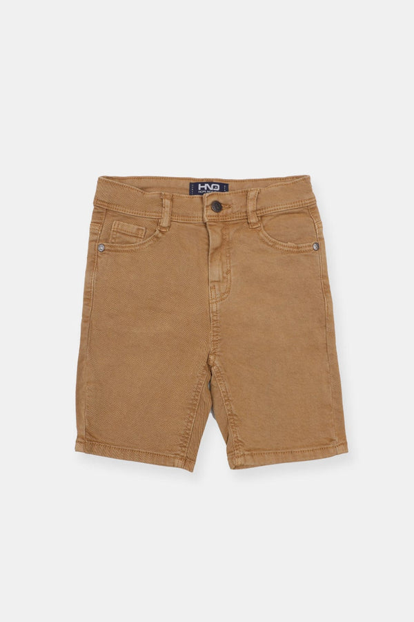 Hope Not Out by Shahid Afridi Boys Non Denim Shorts Boys Brown Cotton Short