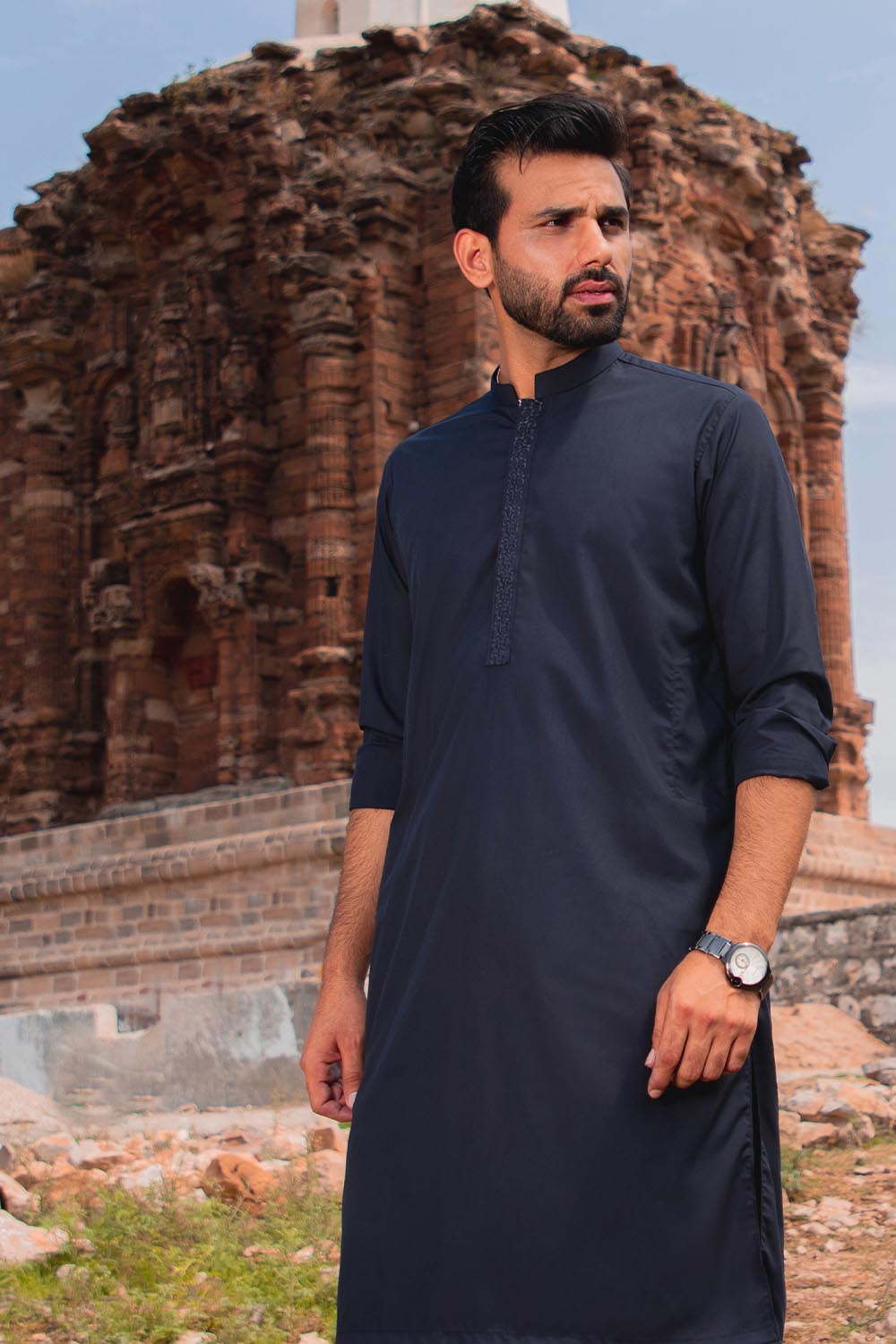 Hope Not Out by Shahid Afridi Eastern Men Shalwaar Kameez Men Embroidery Suit