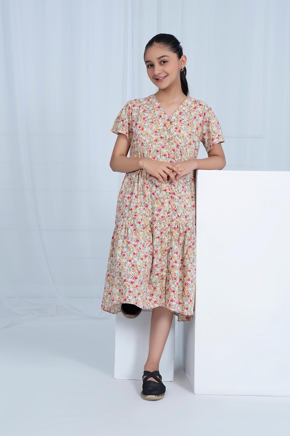 Hope Not Out by Shahid Afridi Eastern Women Shirts Girls Flora Printed Dress