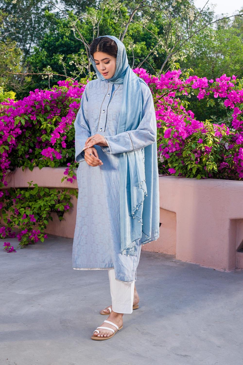 Hope Not Out by Shahid Afridi Eastern Women Trousers Cotton Shalwar