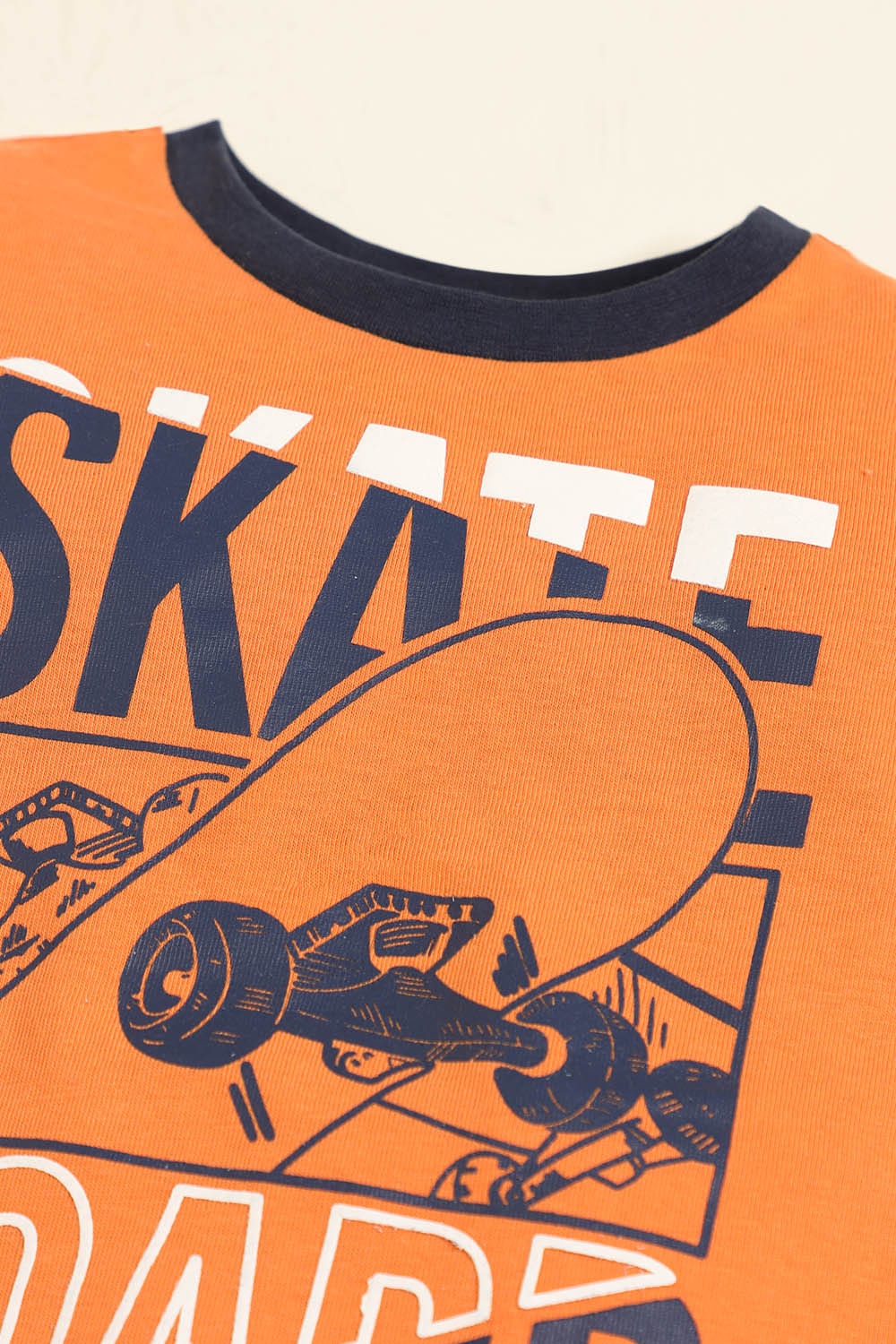 Hope Not Out by Shahid Afridi Girls Knit T-Shirt Boys Orange Skate Board T-Shirt