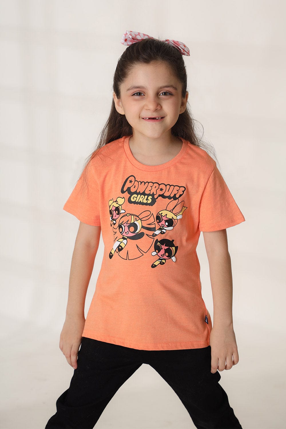 Hope Not Out by Shahid Afridi Girls Knit T-Shirt Girls Orange Powerpuff Girls T-Shirt