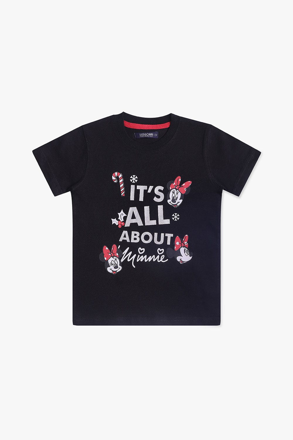 Hope Not Out by Shahid Afridi Girls Knit T-Shirt Minnie Mouse T-Shirt