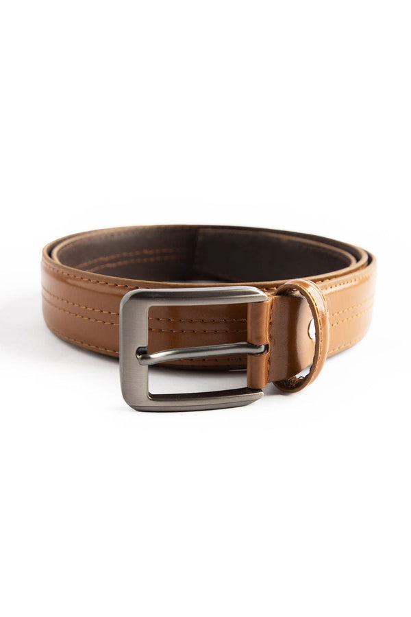 Hope Not Out by Shahid Afridi Men Belts Tan Leather Semi Formal Classic Belt HMBLT210010