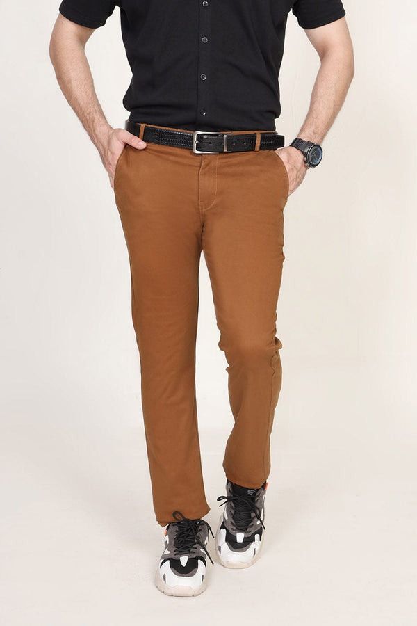 Hope Not Out by Shahid Afridi Men Chino Golden Brown Chino
