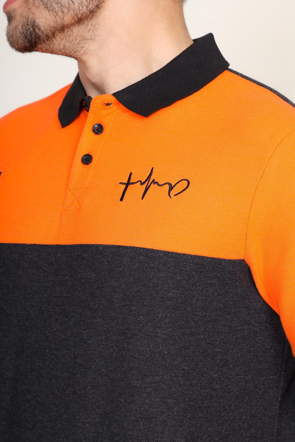 Hope Not Out by Shahid Afridi Men Polo Shirt Men Multi Panelled Polo