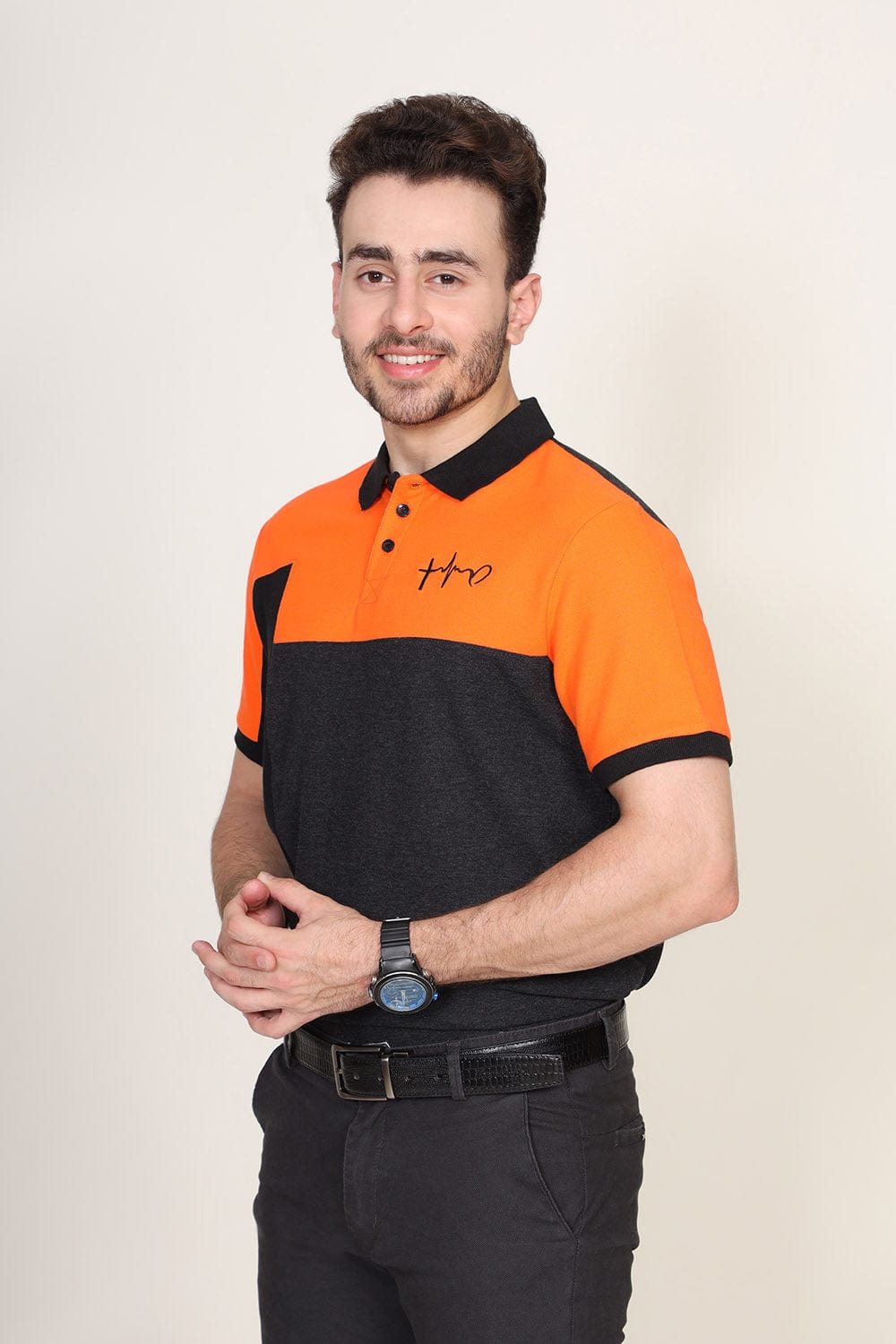 Hope Not Out by Shahid Afridi Men Polo Shirt Men Multi Panelled Polo