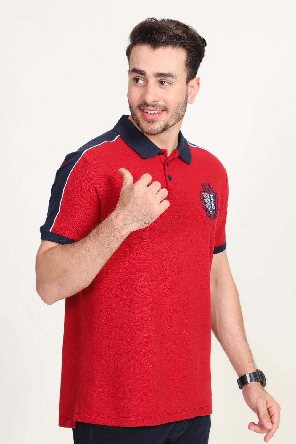 Hope Not Out by Shahid Afridi Men Polo Shirt Men Mutl Panelled Polo