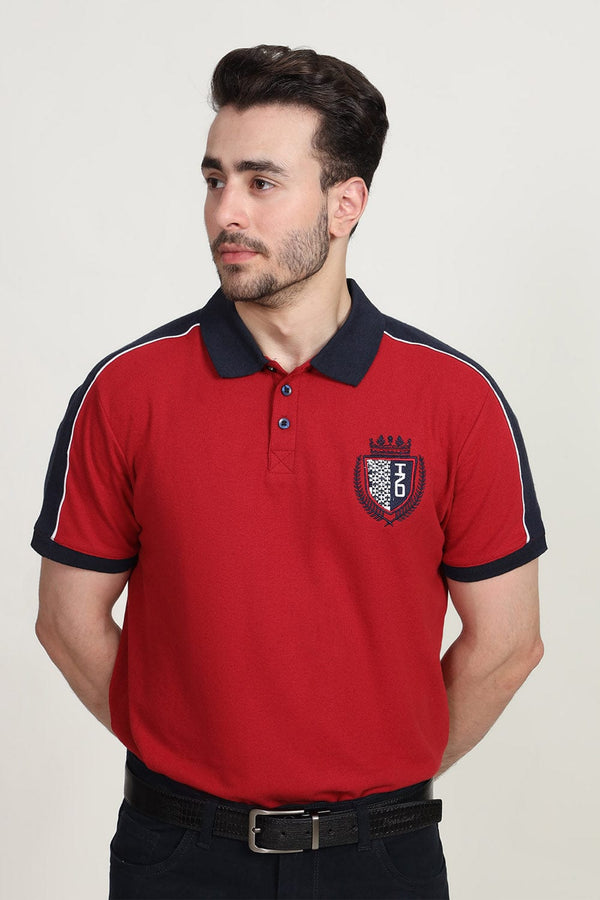 Hope Not Out by Shahid Afridi Men Polo Shirt Men Mutl Panelled Polo