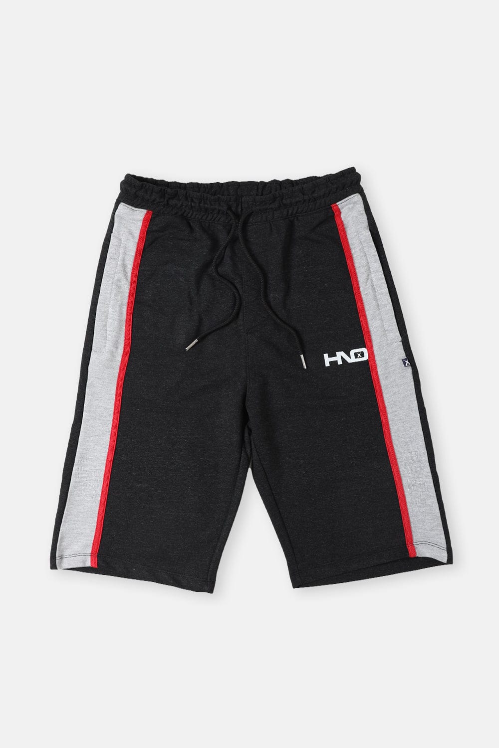Hope Not Out by Shahid Afridi Men Shorts Black Panelled Shorts