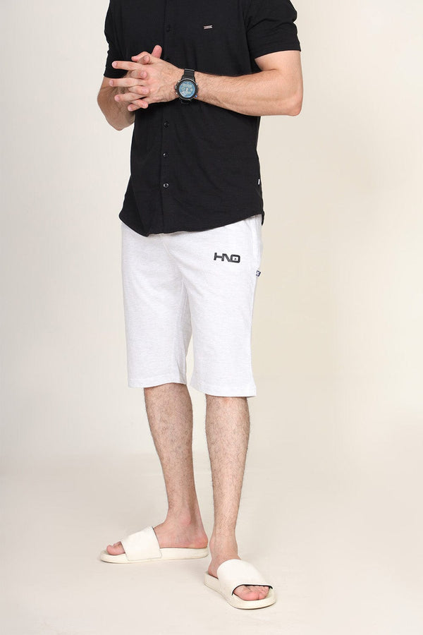 Hope Not Out by Shahid Afridi Men Shorts Man Off White Knit Short