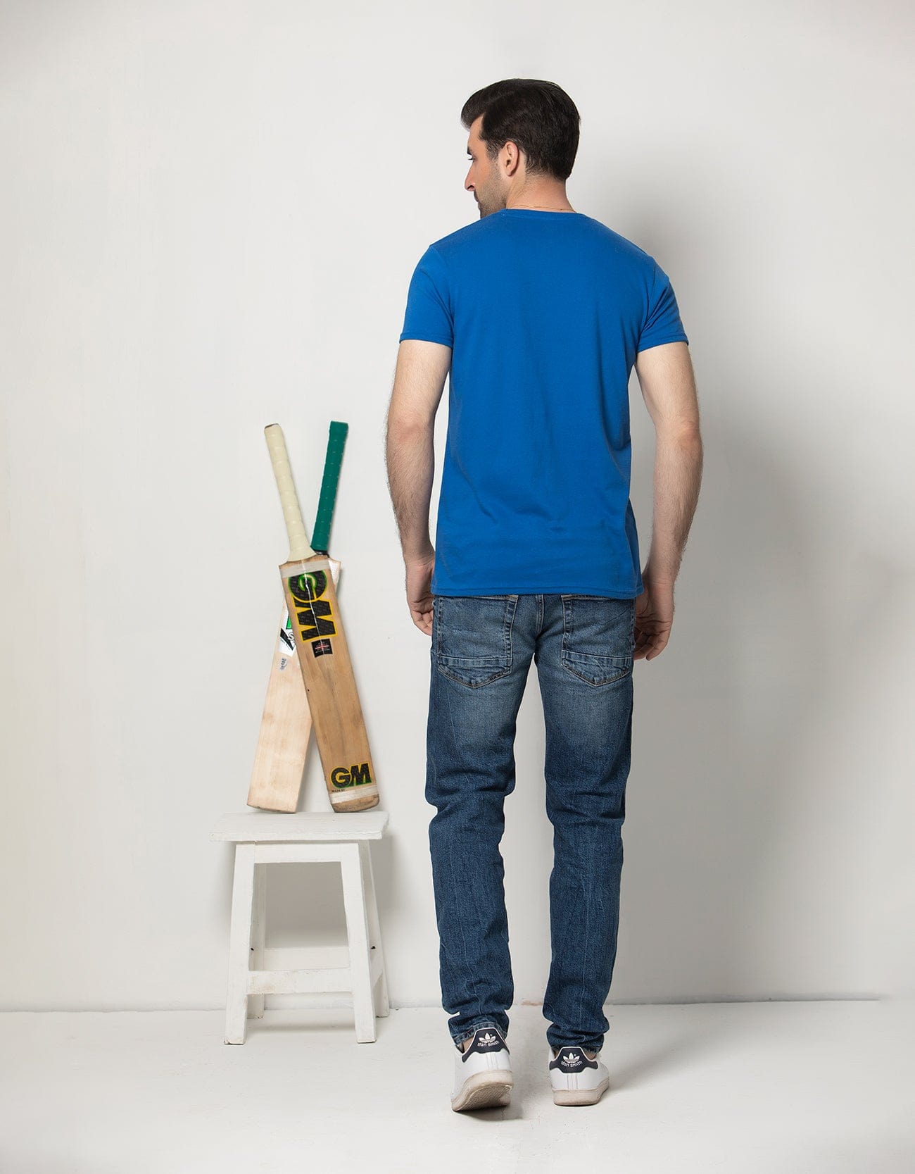 T-SHIRT - Blue T-SHIRTS HMKTS20036 - HOPE NOT OUT by Shahid Afridi