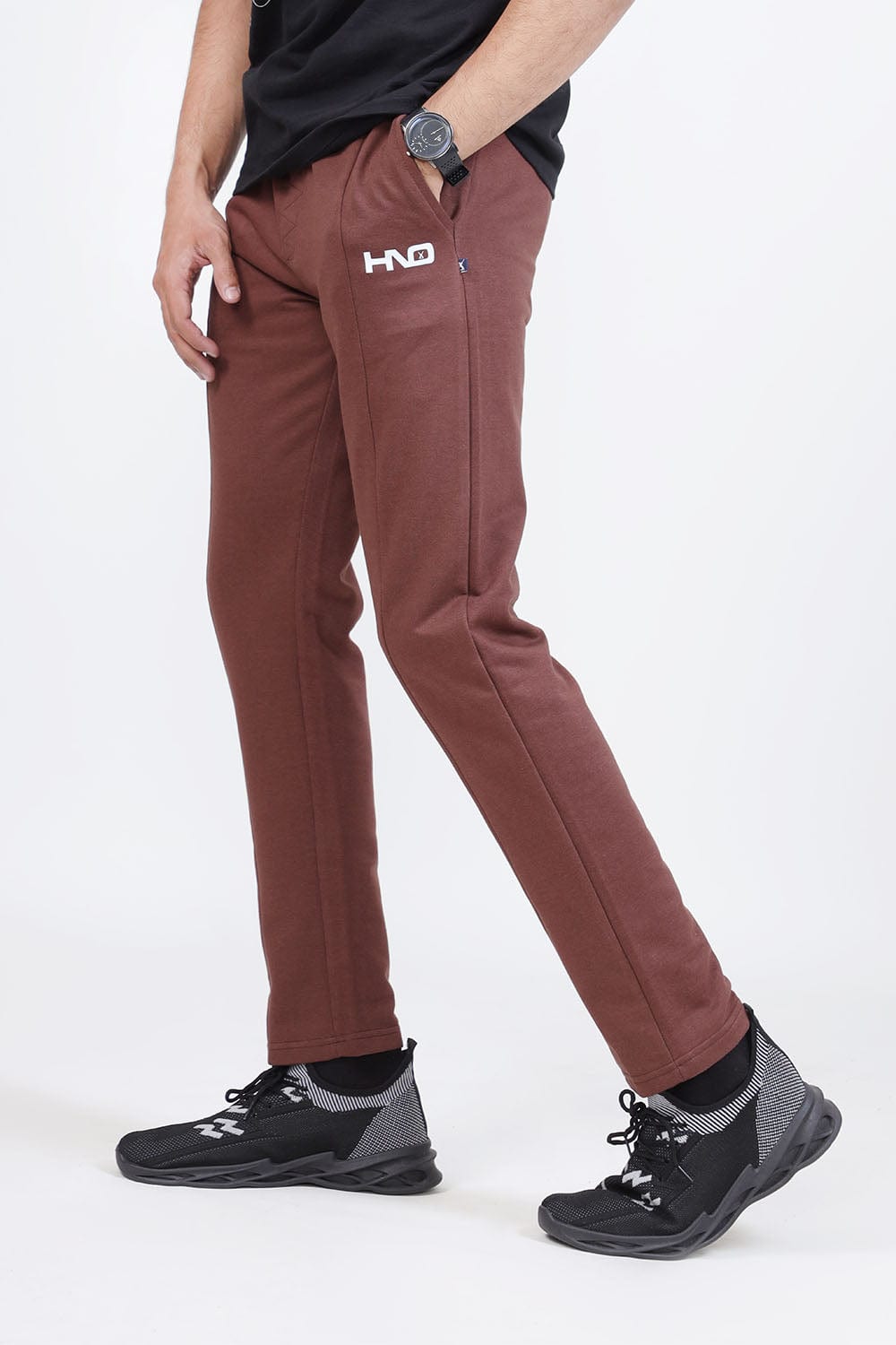 Hope Not Out by Shahid Afridi Men Trouser Brown Trouser With Hno Logo