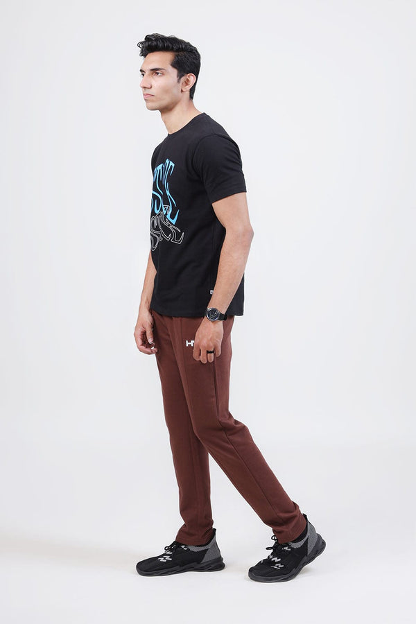 Hope Not Out by Shahid Afridi Men Trouser Brown Trouser With Hno Logo