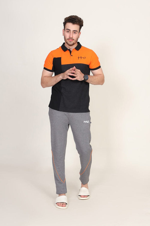 Hope Not Out by Shahid Afridi Men Trouser Men Gary Trouser With Black Piping
