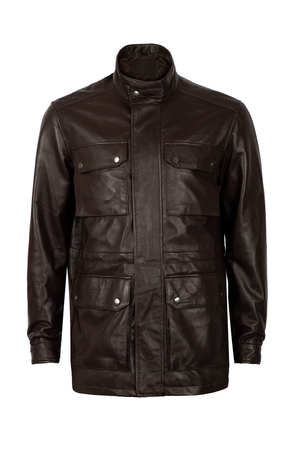 Leather Jacket With 4 Pocket