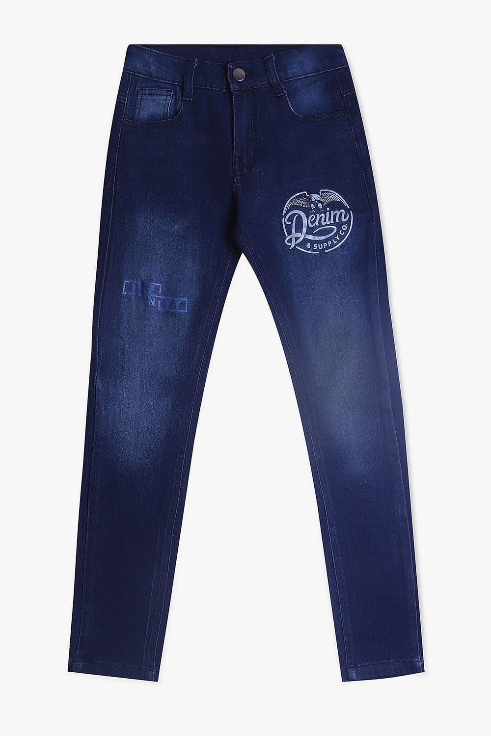 Hope Not Out by Shahid Afridi Boys Denim Pants Graphic Denim