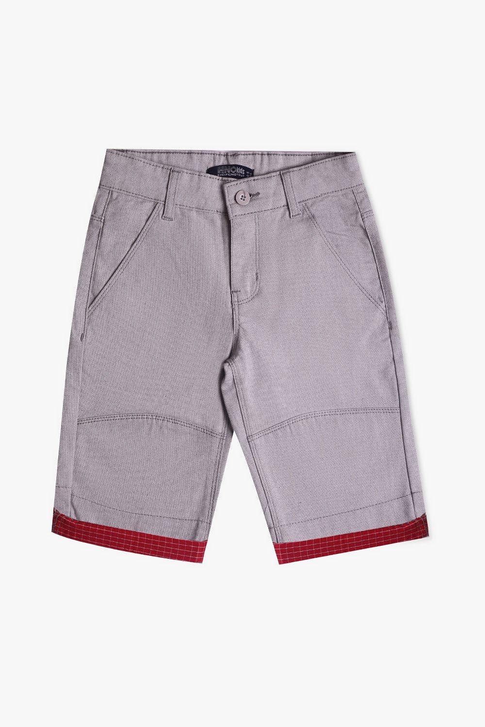 Hope Not Out by Shahid Afridi Boys Denim Shorts Denim Shorts with Contrast Bottom