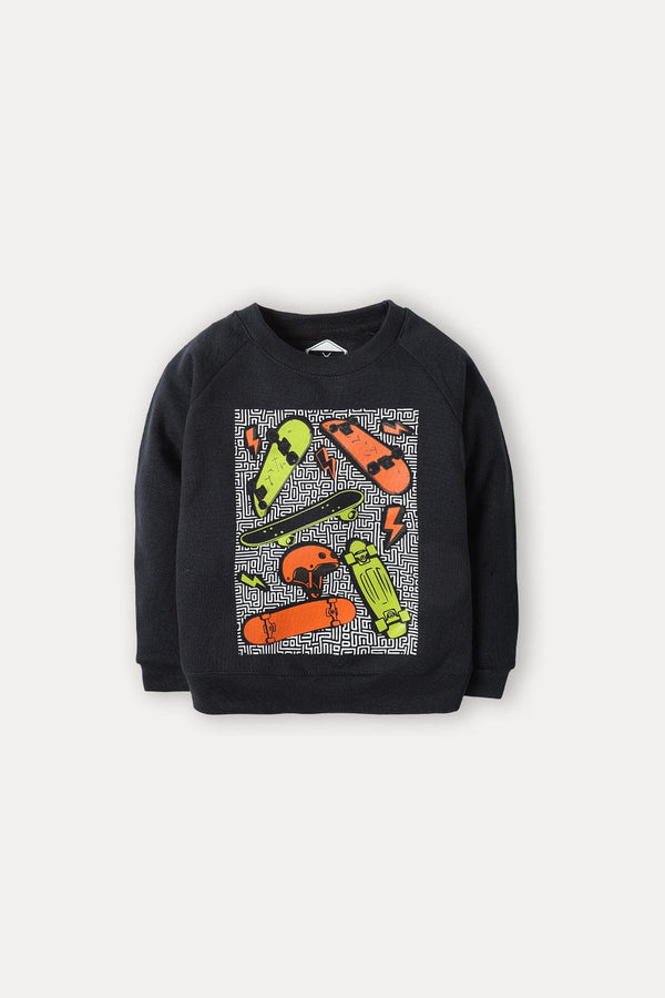 Hope Not Out by Shahid Afridi Boys Knit Sweat Shirt Skateboard Graphic Black Sweatshirt for Boys