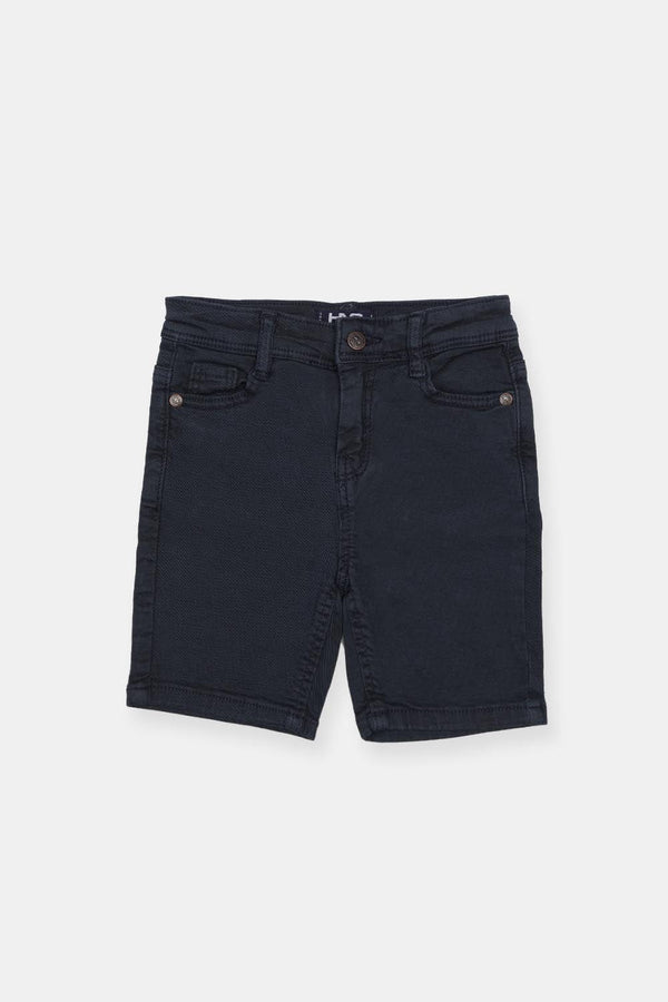 Hope Not Out by Shahid Afridi Boys Non Denim Shorts Boys Navy Cotton Short