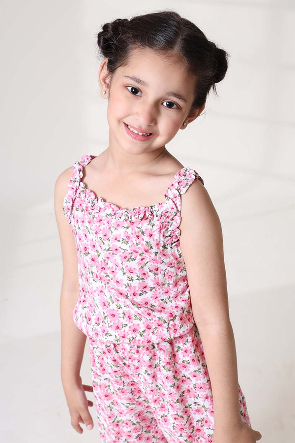 Hope Not Out by Shahid Afridi Eastern Girls Jumpsuits Pretty in Pink: Girls' Stylish Jumpsuit