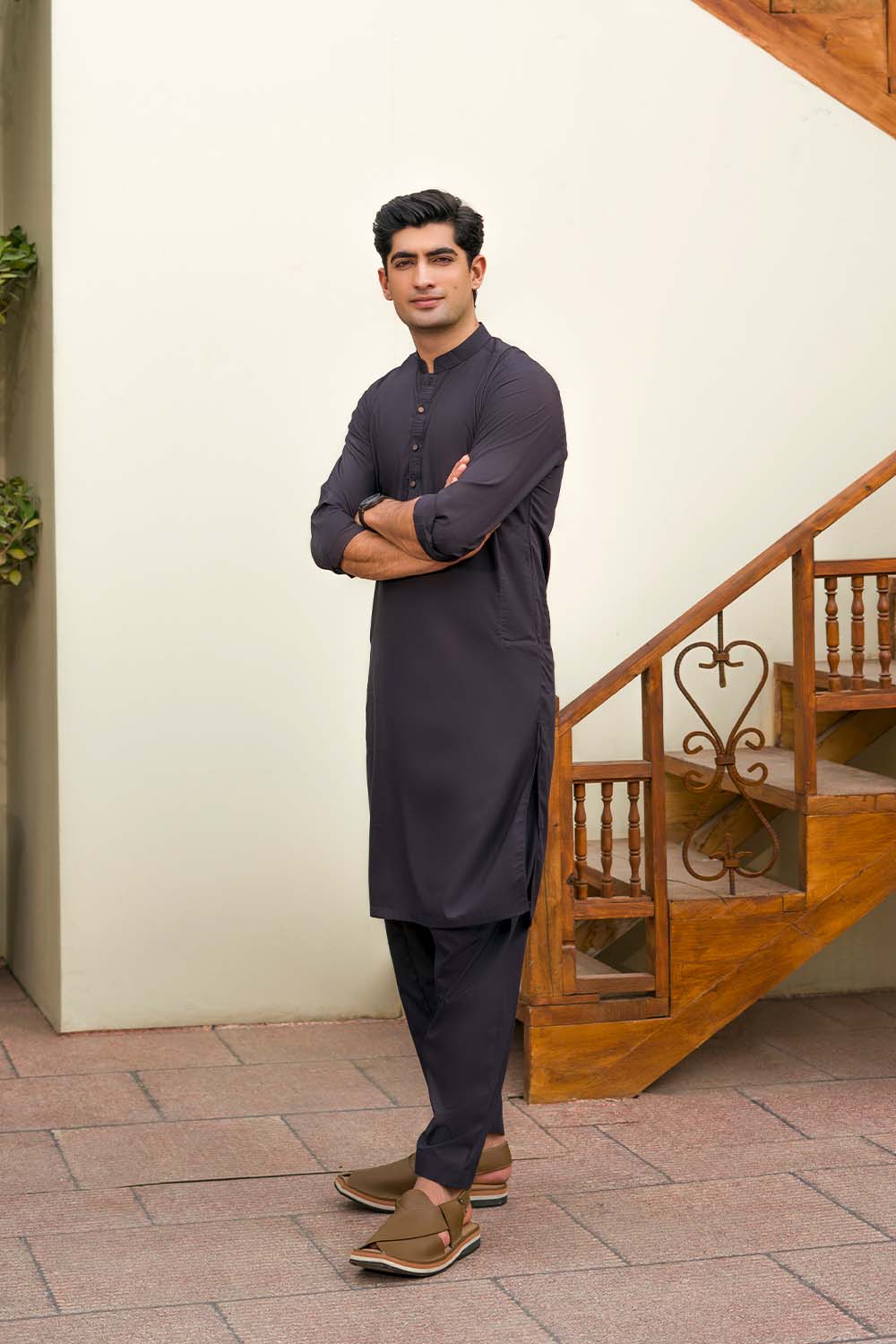 Hope Not Out by Shahid Afridi Eastern Men Shalwaar Kameez Midnight Classic