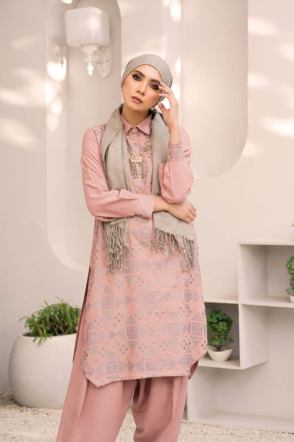 Hope Not Out by Shahid Afridi Eastern Women Shirt with Trouser Blush