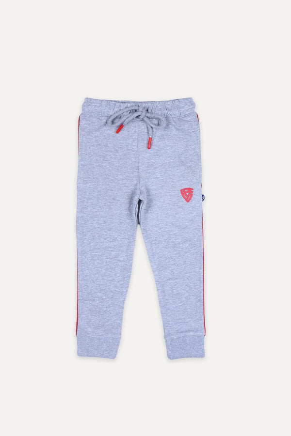 Hope Not Out by Shahid Afridi Girls Trouser LIGHT GREY WITH FRONT RED HNO BADGE