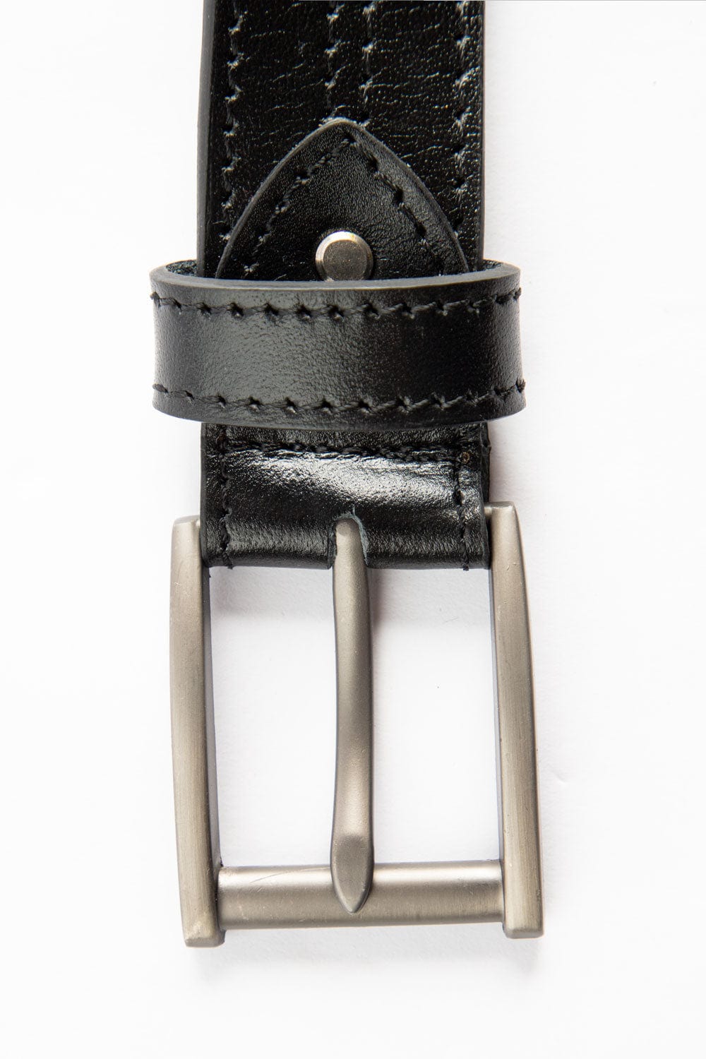 Hope Not Out by Shahid Afridi Men Belts Classic Black Leather Belt With Double Stitch HMBLT210001