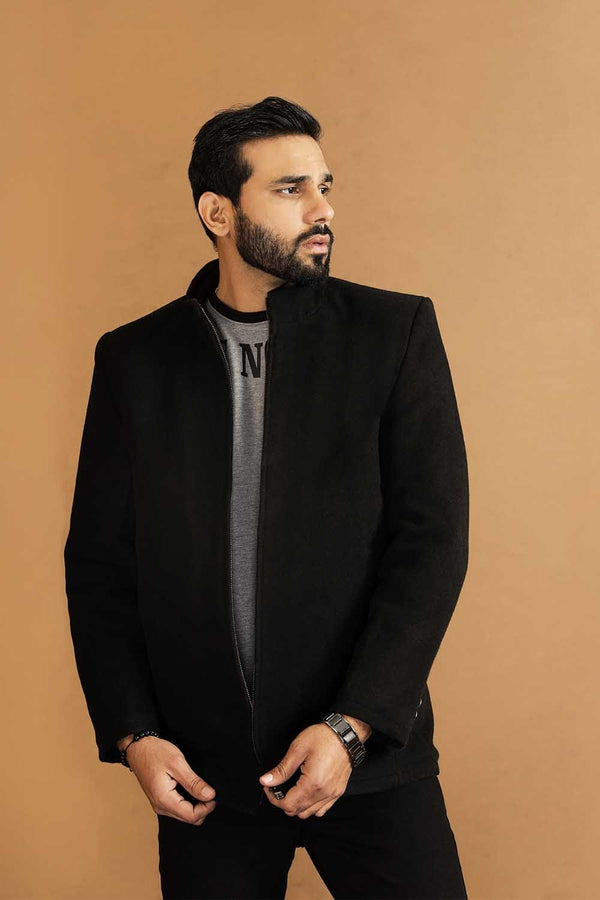 Hope Not Out by Shahid Afridi Men Jacket Black Coat Style Jacket