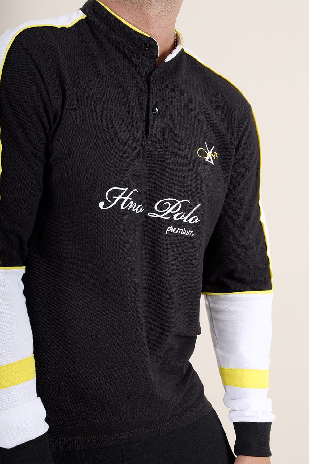 Hope Not Out by Shahid Afridi Men Polo Shirt Premium Embroidered Ban Polo Shirt With Panels