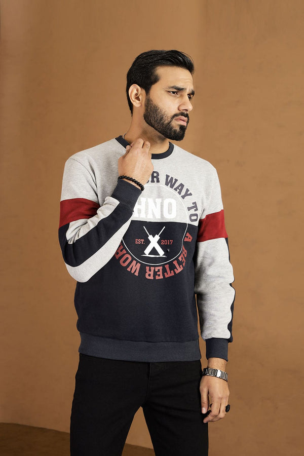 Hope Not Out by Shahid Afridi Men Sweat Shirt ITS YOUR WAY TO A BETTER WORLD ROUND PRINTED