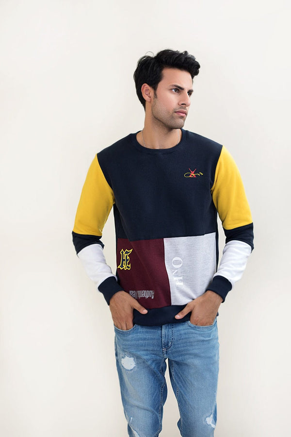 Hope Not Out by Shahid Afridi Men Sweat Shirt Premium Panelled Emroidered and Graphic Sweat Shirt