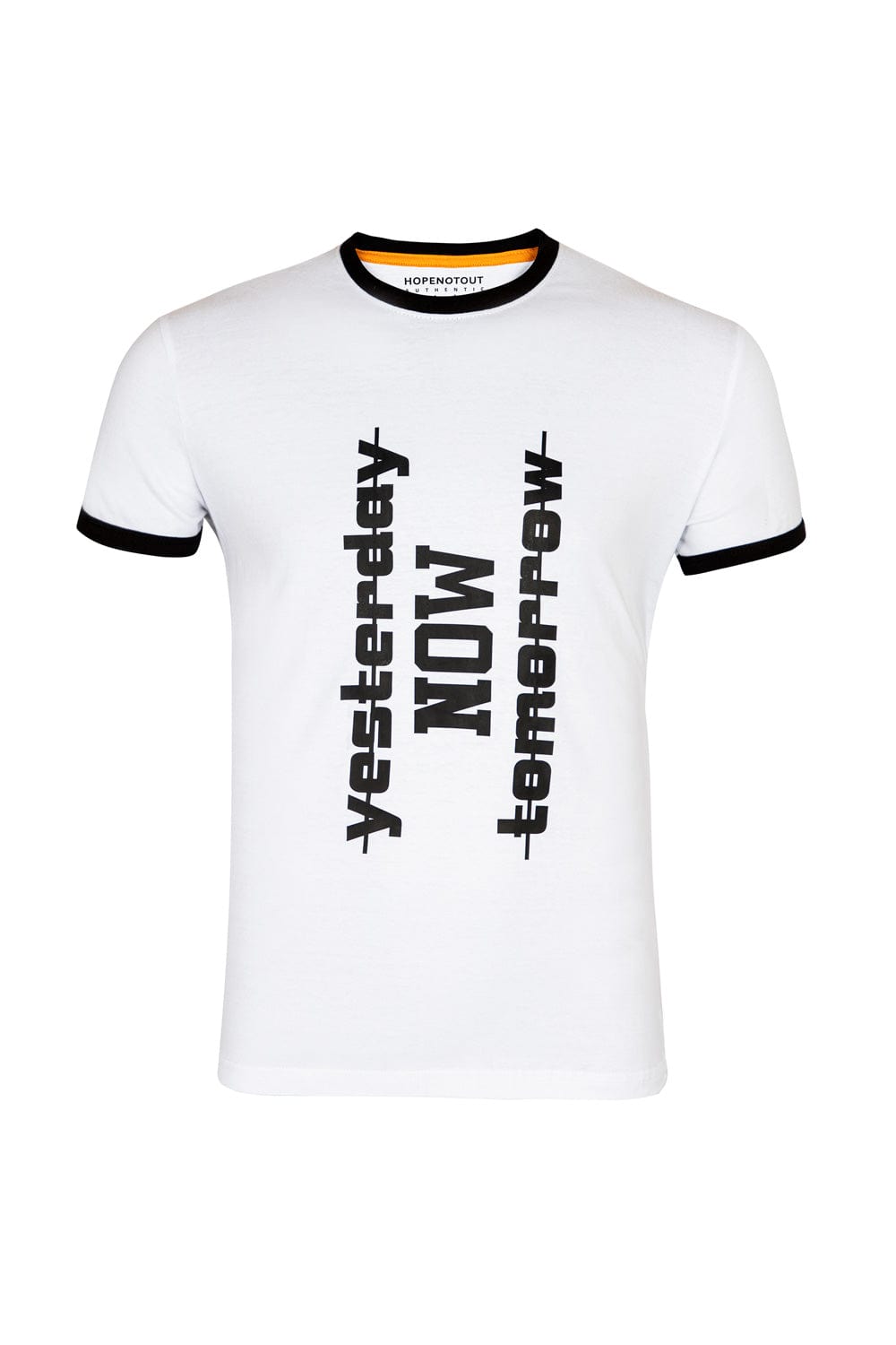 Hope Not Out by Shahid Afridi Men T-Shirt Ringer Sport Tee with Cut & Sew Panel