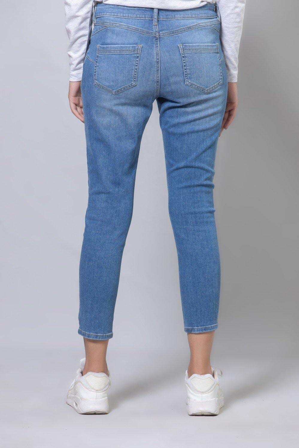 Hope Not Out by Shahid Afridi Women Jeans Blue Denim HWBDF20052