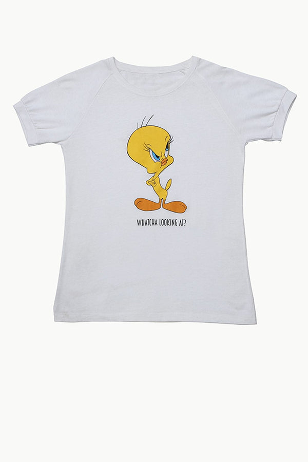 Hope Not Out by Shahid Afridi Women T-Shirt Tweety Graphic Tee