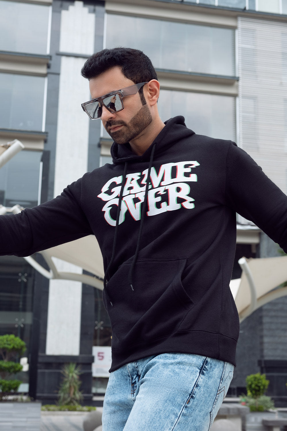 Game Over Printed Hoody